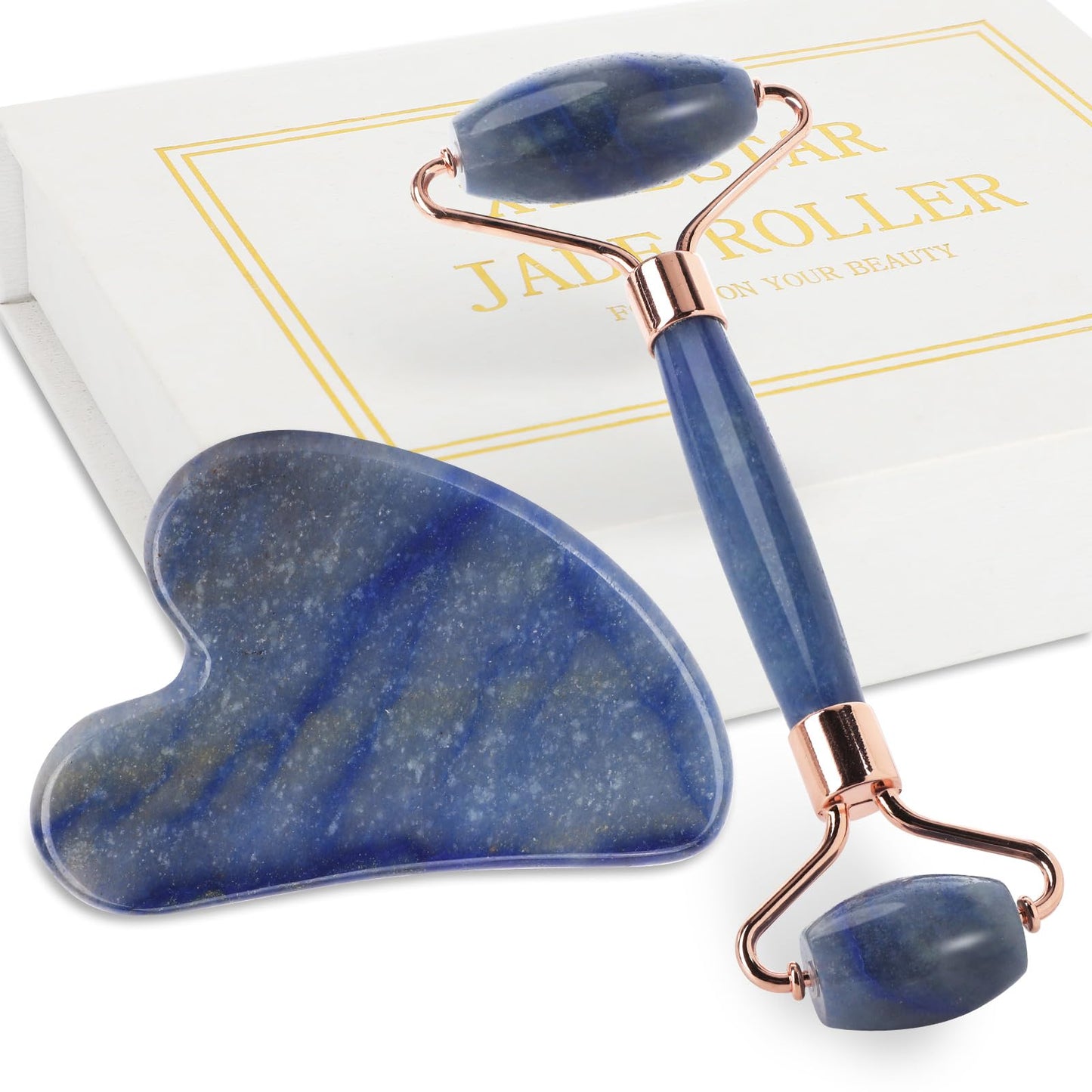 Rose Quartz Roller & Gua Sha Set